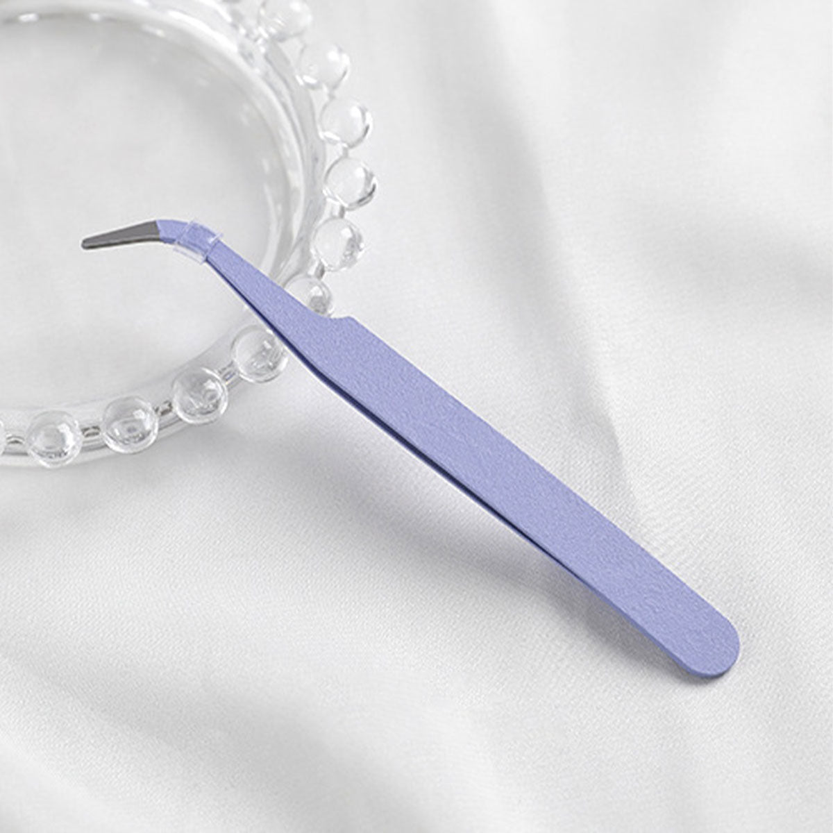 Precision Curved Tweezers  METGIFT  Purple  
