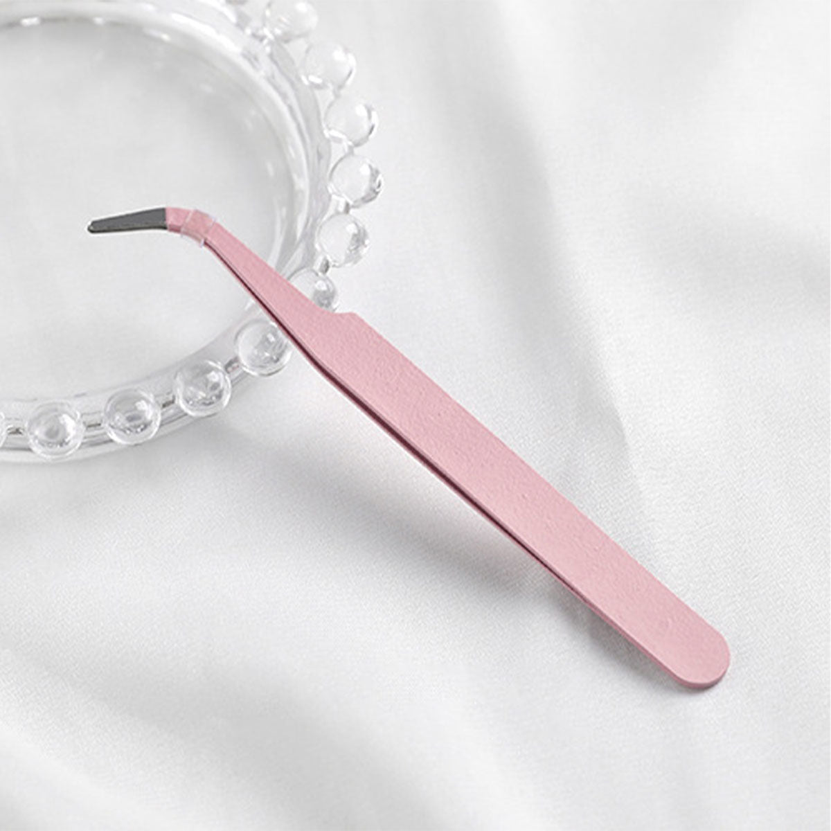 Precision Curved Tweezers  METGIFT  Pink  