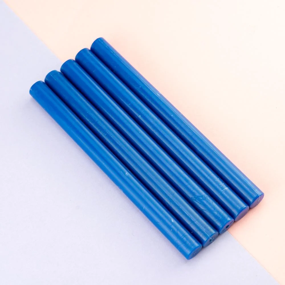 Color Blue Sealing Wax Sticks - 5 Sticks  METGIFT   