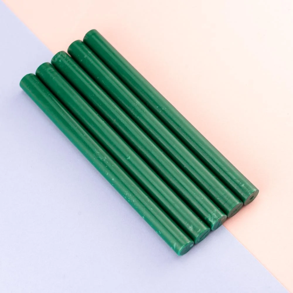 Dark Green Sealing Wax Sticks - 5 Sticks  METGIFT   