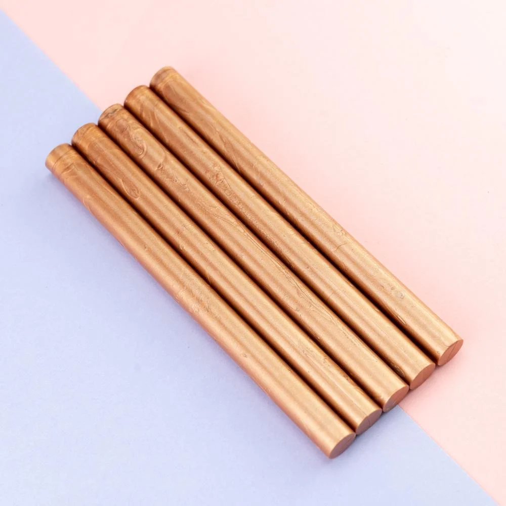 Gold Copper Sealing Wax Sticks - 5 Sticks  METGIFT   