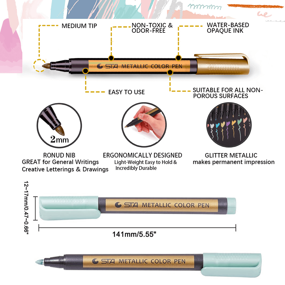 Coloring Marker Pens  METGIFT   