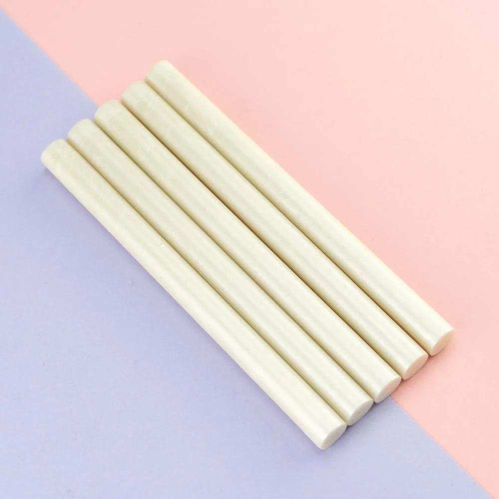 Pearl White Sealing Wax Sticks - 5 Sticks  METGIFT   