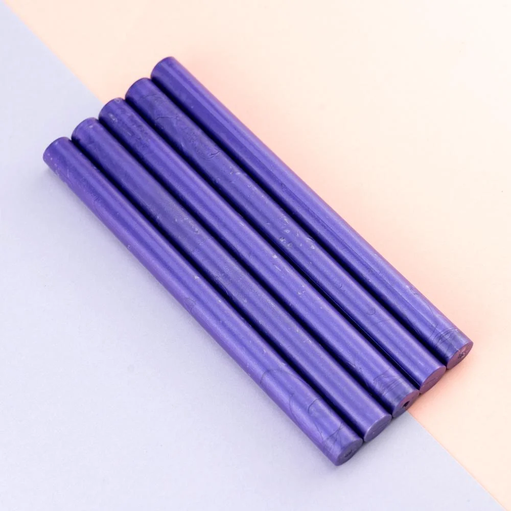 Purple Glue Sealing Wax Sticks - 5 Sticks  METGIFT   