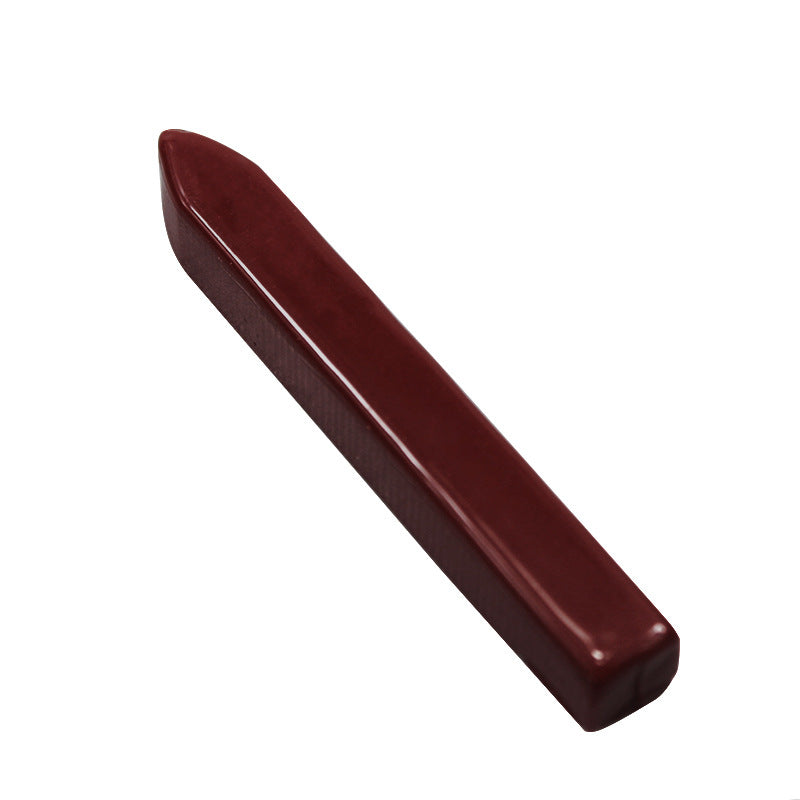 Transparent Ceramic Style Wax Sticks - 4 Sticks  METGIFT Deep Red - 4 Sticks  