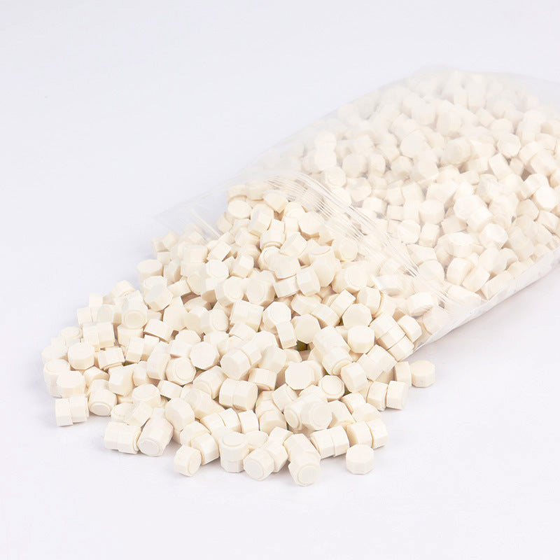 Bagged Wax Beads 1500Pcs/Bag  METGIFT Milk White  