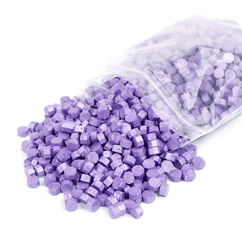 Bagged Wax Beads 1500Pcs/Bag  METGIFT Pearl Purple  