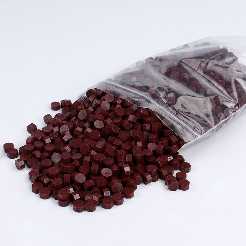 Bagged Wax Beads 1500Pcs/Bag  METGIFT Deep Red  