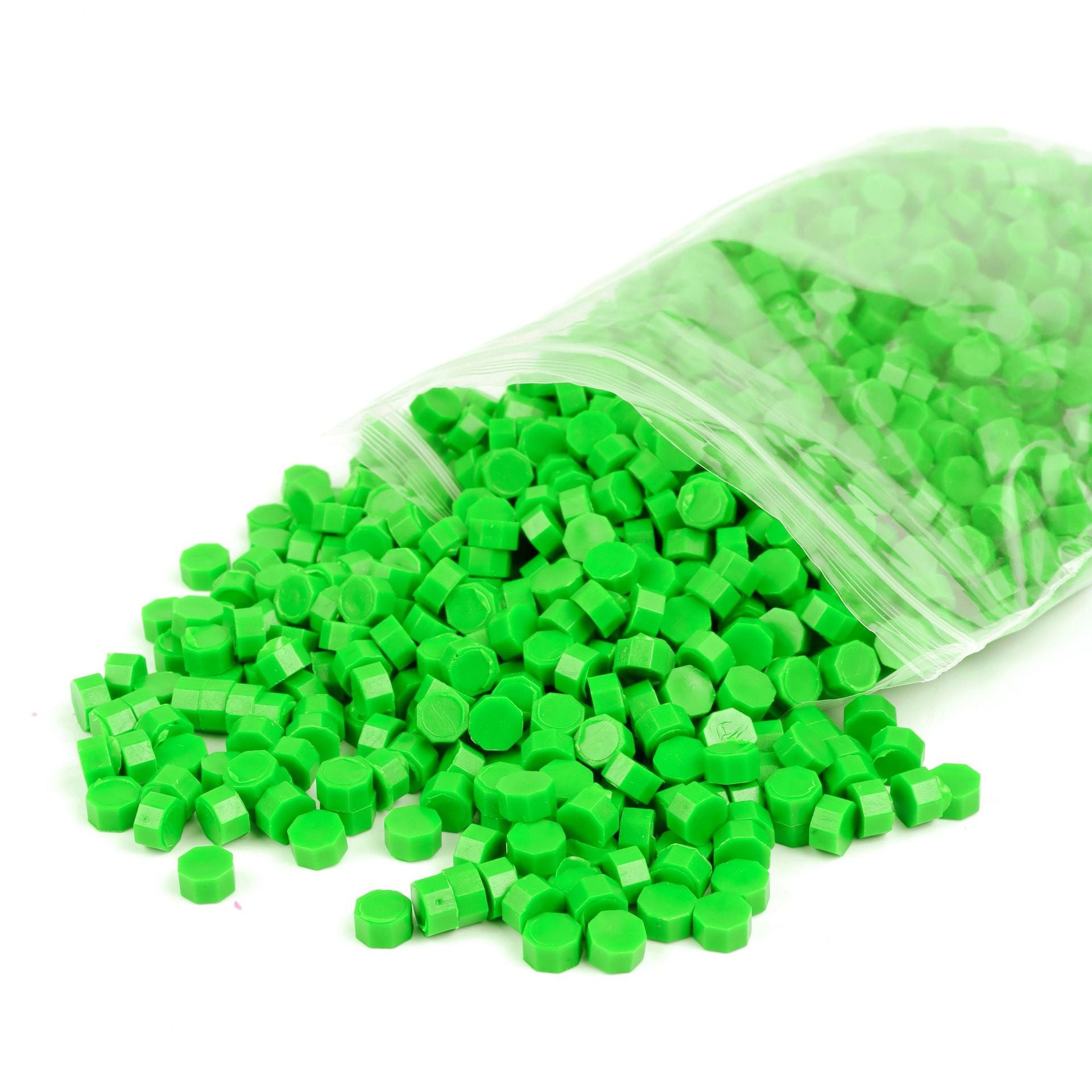Bagged Wax Beads 1500Pcs/Bag  METGIFT Fresh Green  