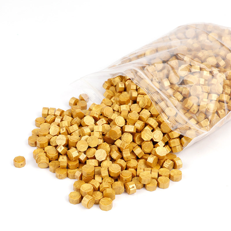 Bagged Wax Beads 1500Pcs/Bag  METGIFT Golden  