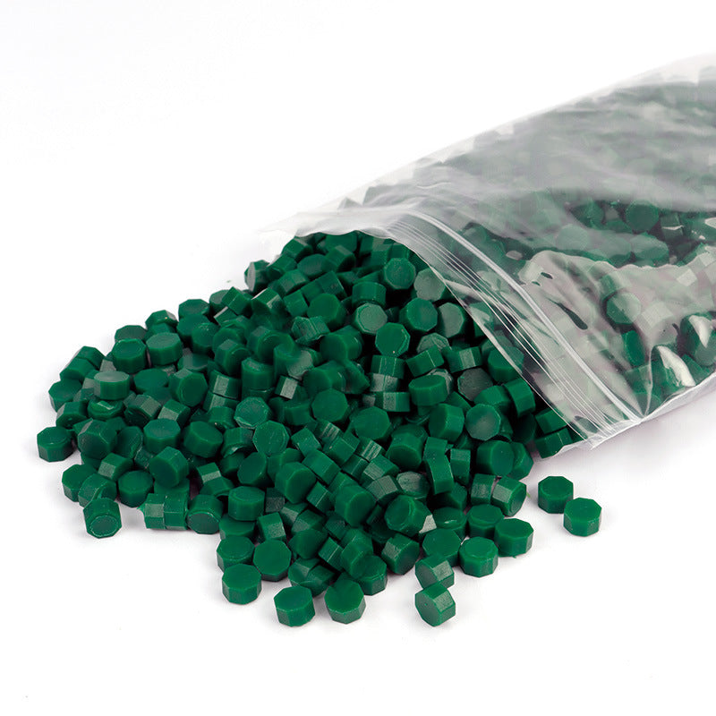 Bagged Wax Beads 1500Pcs/Bag  METGIFT Dark Green  