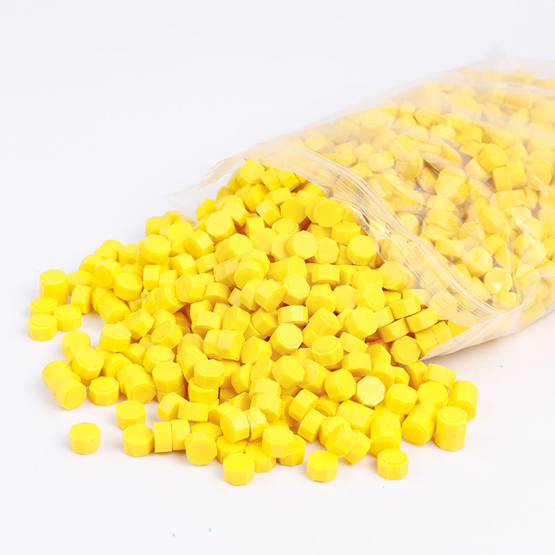 Bagged Wax Beads 1500Pcs/Bag  METGIFT Yellow  