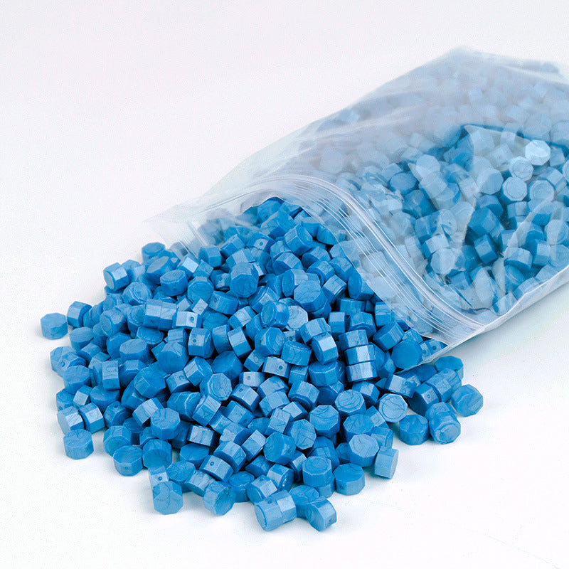Bagged Wax Beads 1500Pcs/Bag  METGIFT Lake Blue  